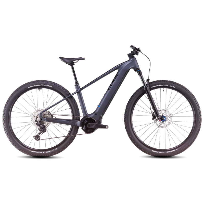 VTT a assistance electrique Cube Reaction Hybrid Pro Taille du cadre Velo XXL Couleur Gris metallique Batterie PowerTube 800Wh